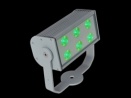 Facade 6 Grön - Kompakt IP65 klassad LED armatur för utomhusbruk 12x50° spridning