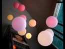 Funtastic RGB LED boll - RGB LED armatur f�r takmontering