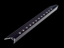 Safestairs kall vit LED list med svart h�lje, 12V 3.15VA /m, 5x8mm kapbar + / - 8 cm