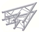 Alur Solutions horisontellt h�rn 45� - KN-22 - 4-punktstross - utm�rkt tross system f�r m�ssmonter applikationer och butiks installationer