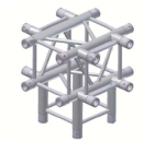 Alur Solutions 5-v�gs Kors - KN-22 - 4-punktstross - utm�rkt tross system f�r m�ssmonter applikationer och butiks installationer