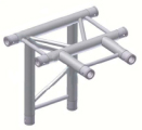 Alur Solutions horisontellt 4-v�gs T-stycke - K-30 - 2-punktstross - tross system f�r medelstora applikationer av permanenta och tillf�lliga konstruktioner