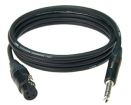 Klotz 3JF1-1M010 | 1,0m balanserad XLR Hona - Tele kabel med Neutrik