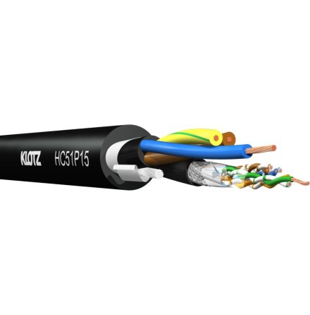 Klotz HC51P15 | Multi CAT5 + strm kabel fr mobilt bruk