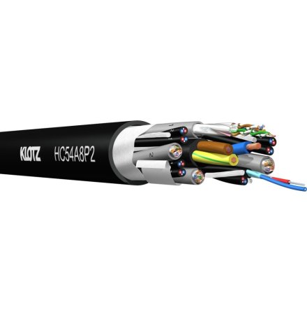 Klotz HC54A8P2 | Multi 4xCAT5e + 8 Digital Audio + strm kabel fr mobilt bruk