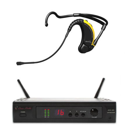 EVO Trdlst Headset och mottagare fr Fitness och Dans instruktrer