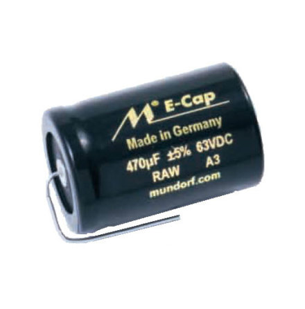 Mundorf E-CAP RAW | Elektrolytkondensatorer fr audio bruk