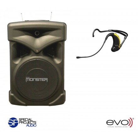 Group.X EVO, batteridriven portabel musikanlggning med EVO headset
