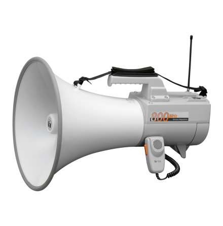 TOA ER-2930W | Megafon med axelrem 30 Watt med mikrofon och vissel funktion, 2 ingångar