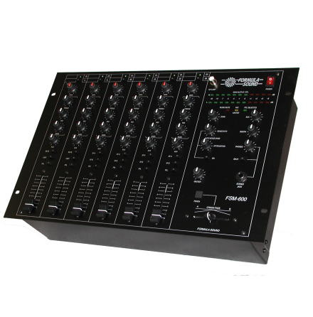 Formula Sound FSM-600 - 6-kanalig DJ mixer - Svart