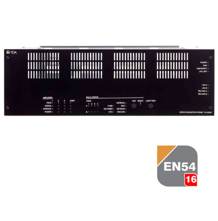 TOA VX-3004F | EN 54-16 certifierad Central / frstrkare - talat utrymningslarm